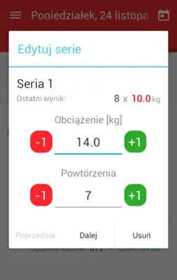 Dieta i trening android App screenshot 1